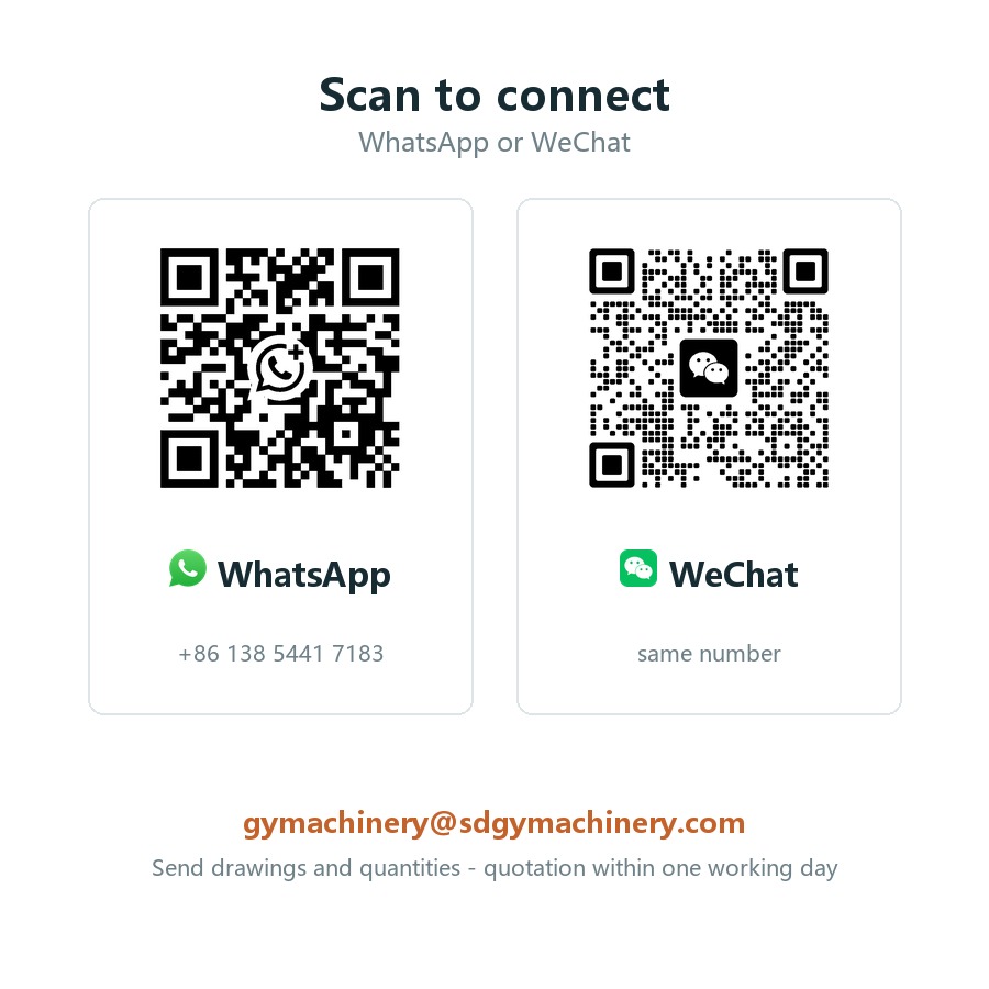 Contact QR codes for WhatsApp and WeChat