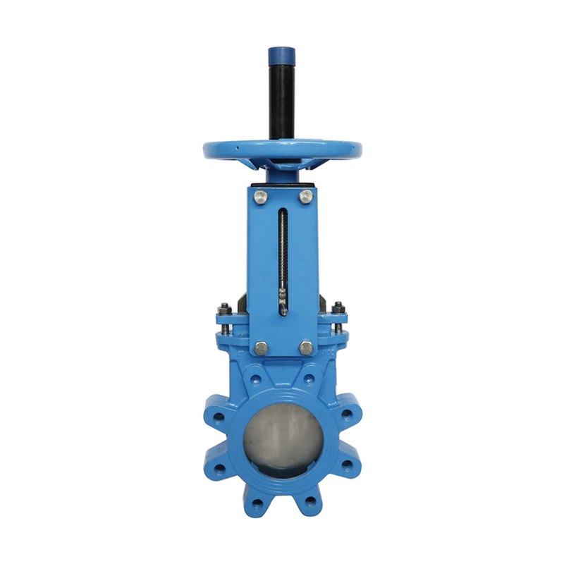 Ductile iron wafer knife gate valve with handwheel