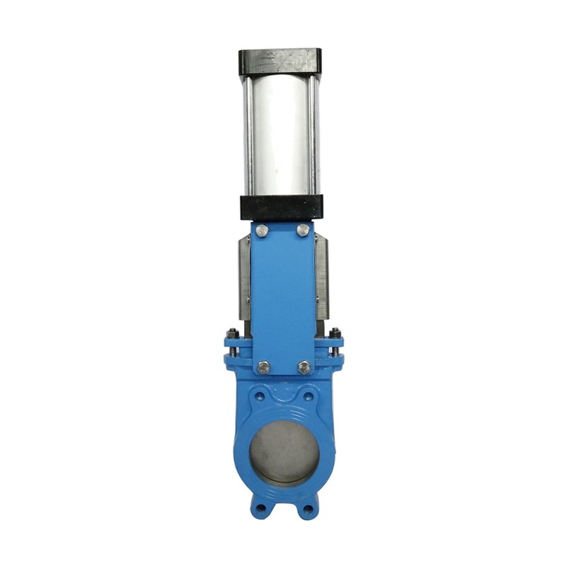 The same valve fitted with a pneumatic cylinder actuator